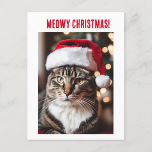Meowy Kerstmis! Feestdagenkaart