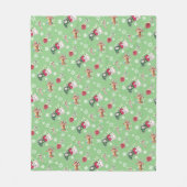 Meowy Kerstmis Fleece Deken (Voorkant)