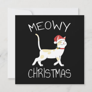 Meowy Kerstmis - Funny Kerstmis 2022 Kaart