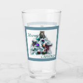 Meowy Kerstmis Glas (Voorkant)