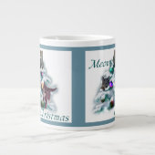 Meowy Kerstmis Grote Koffiekop (Voorkant)