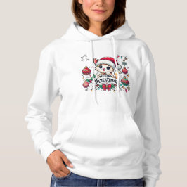 meowy kerstmis hoodie