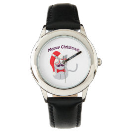 Meowy Kerstmis! Horloge