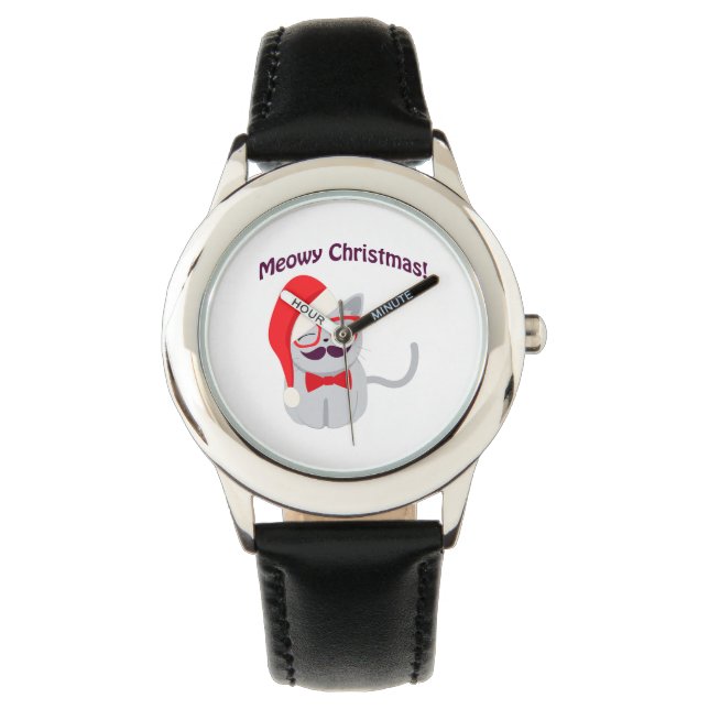 Meowy Kerstmis! Horloge (Voorkant)