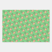 Meowy Kerstmis Inpakpapier Vel (Voorkant 3)