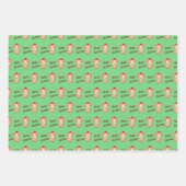 Meowy Kerstmis Inpakpapier Vel (Voorkant)