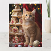 Meowy Kerstmis! Kaart (Voorkant)