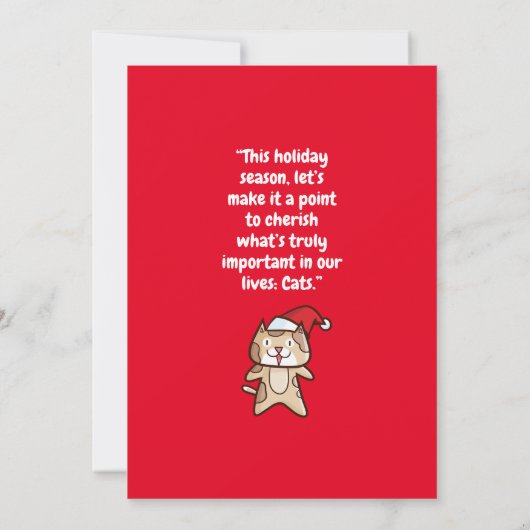  Meowy Kerstmis Kaart (Achterkant)