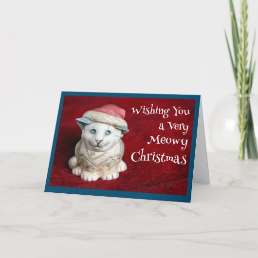 Meowy Kerstmis Kaart (Voorkant)