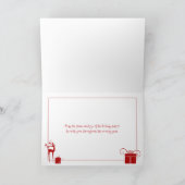 Meowy Kerstmis! Kaart | Cute Kitten in Foto (Binnen)