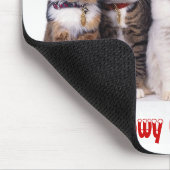 "Meowy Kerstmis!" Katten in Petten Muismat (Hoek)