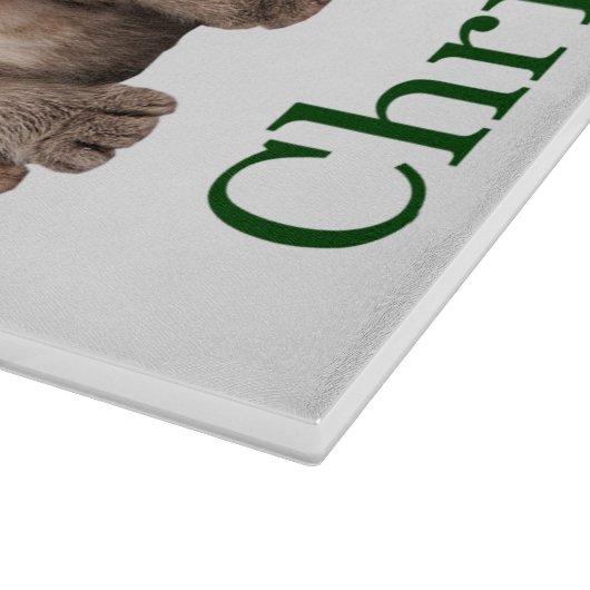 Meowy Kerstmis Kitten Cutting Board Snijplank (Hoek)