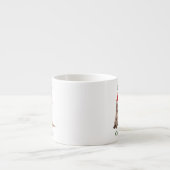 Meowy Kerstmis Kitten Espresso Mok (Voorkant)