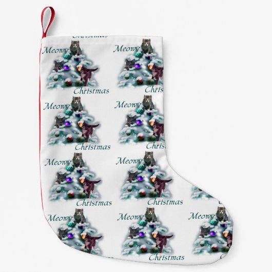 Meowy Kerstmis Kleine Kerstsok (Voorkant)