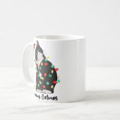 Meowy Kerstmis Koffiemok (Voorkant links)