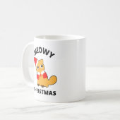 Meowy Kerstmis Koffiemok (Voorkant links)