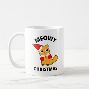 Meowy Kerstmis Koffiemok