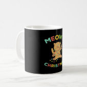 Meowy Kerstmis Koffiemok (Voorkant links)