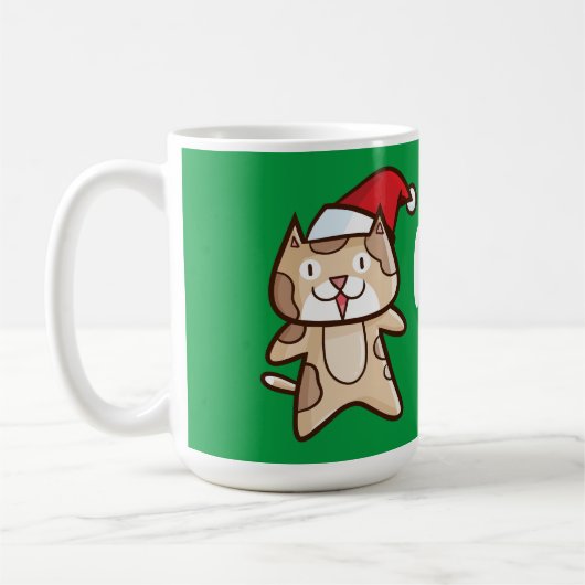  Meowy Kerstmis Koffiemok (Links)