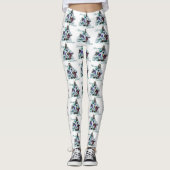 Meowy Kerstmis Leggings (Voorkant)