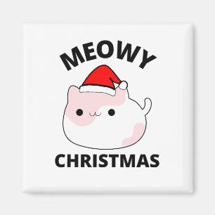 Meowy Kerstmis Magneet