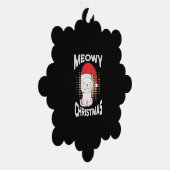 Meowy Kerstmis met kerstkat Ornament Kaart (Rechts)