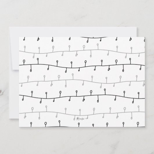 Meowy Kerstmis met kerstmis Kaart (Achterkant)