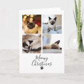Meowy Kerstmis met kerstmis Kaart (Voorkant)