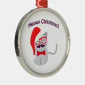 Meowy Kerstmis! Metalen Ornament (Rechts)