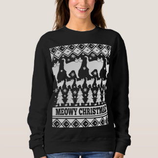 Meowy Kerstmis - Ooglijk kerstshirt Trui
