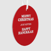 Meowy Kerstmis Ornament (voorkant)