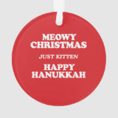 Meowy Kerstmis Ornament (achterkant)