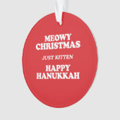 Meowy Kerstmis Ornament (voorkant)