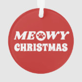 Meowy Kerstmis Ornament (achterkant)