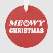 Meowy Kerstmis Ornament (voorkant)