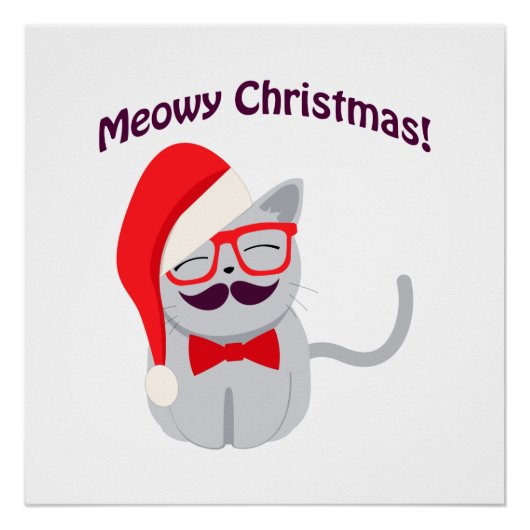 Meowy Kerstmis! Poster (Voorkant)