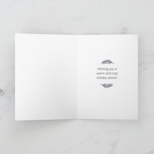 Meowy Kerstmis & Purfect Nieuwjaar Kat Kerstmis Kaart (Binnen)