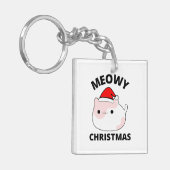 Meowy Kerstmis Sleutelhanger (Voorkant Links)