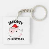 Meowy Kerstmis Sleutelhanger (Achterkant)