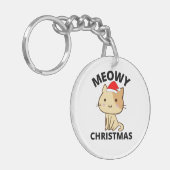 Meowy Kerstmis Sleutelhanger (Voorkant Links)
