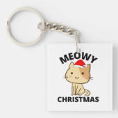 Meowy Kerstmis Sleutelhanger (Voorkant)