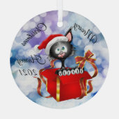 Meowy Kerstmis, speciaal aangepast Ornament (Achterkant)