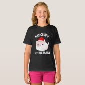 Meowy Kerstmis T-Shirt (Voorkant volledig)