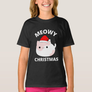 Meowy Kerstmis T-Shirt