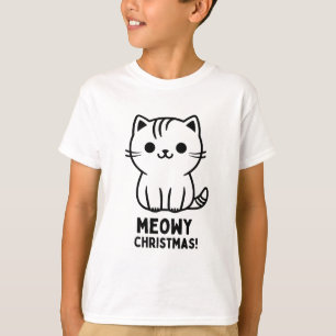 Meowy Kerstmis T-Shirt