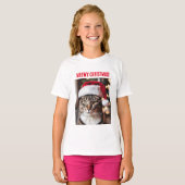 Meowy Kerstmis! T-shirt (Voorkant volledig)