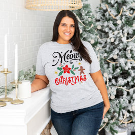 Meowy Kerstmis T-Shirt