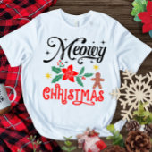 Meowy Kerstmis T-Shirt