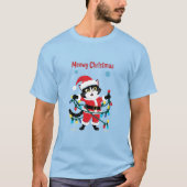 Meowy Kerstmis T-shirt (Voorkant)