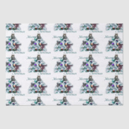 Meowy Kerstmis Tissuepapier